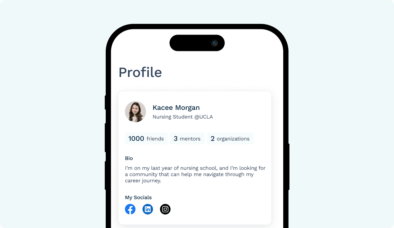 Build your profile.